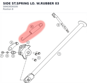 Diagram preview: SIDE ST.SPRING LO. W.RUBBER 03 (58403030100)