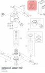 Diagram preview: REPAIR KIT GASKET TOP (R15014)