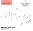 Diagram preview: Adjusting screw cmpl. (S998020001S0000)