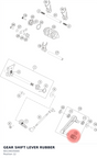 Diagram preview: GEAR SHIFT LEVER RUBBER (90134035000)