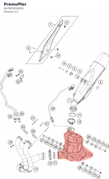 Diagram preview: Premuffler (A67605050000)