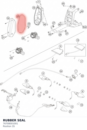 Diagram preview: RUBBER SEAL (76708001001)