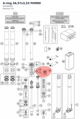Diagram preview: X-ring 26,57x3,53 FKM80 (04100002)