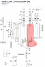 Diagram preview: AXLE CLAMP LEFT D48 25MM CPL. (48601951S1)