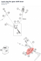 Diagram preview: Lock ring for gear shift lever (A56013050020)