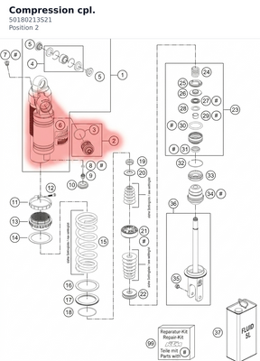 Diagram preview: Compression cpl. (50180213S21)