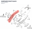 Diagram preview: SUBFRAME RIGHT BLACK (C90703002006C1)