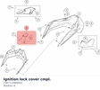 Diagram preview: Ignition lock cover cmpl. (C90711068044)