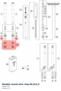 Diagram preview: Double round wire ring 60,5x2,2 (48601781)