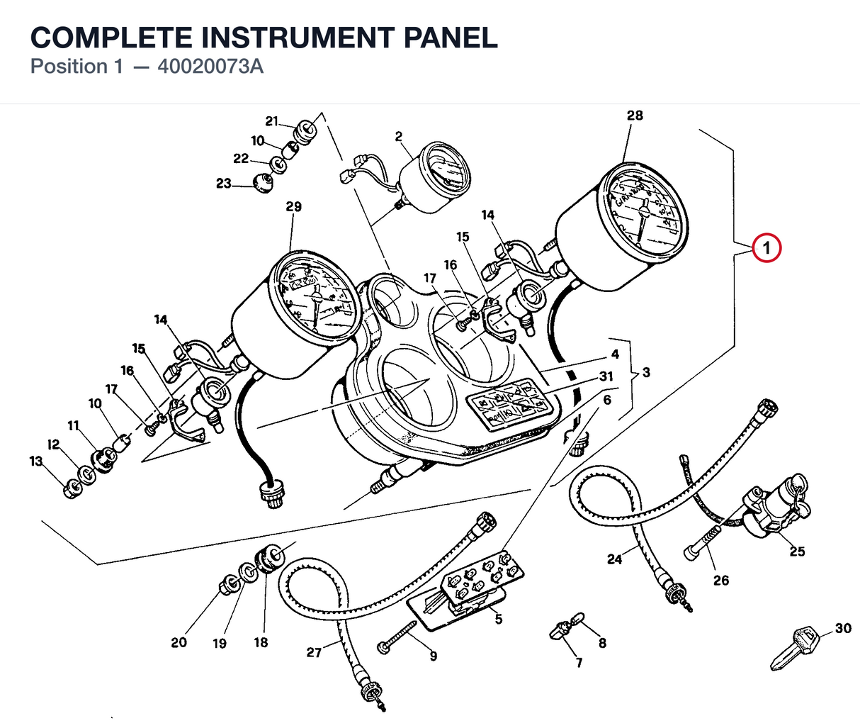 COMPLETE INSTRUMENT PANEL