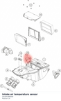 Diagram preview: Intake air temperature sensor (C61041080000)