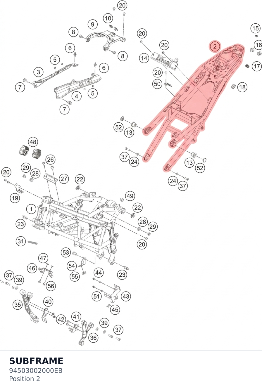 Diagram preview: SUBFRAME (94503002000EB)