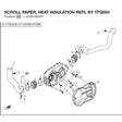 SCROLL PAPER, HEAT INSULATION REPL BY TFQ004 product image