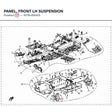 PANEL, FRONT LH SUSPENSION product image
