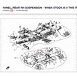 PANEL, REAR RH SUSPENSION - WHEN STOCK IS 0 THIS ITEM IS NO LONGER AVAILABLE product image