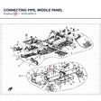 CONNECTING PIPE, MIDDLE PANEL product image