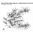 REAR UPPER SWING ARM, RH - WHEN STOCK IS 0 THIS ITEM IS NO LONGER AVAILABLE product image