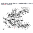 REAR UPPER SWING ARM, LH - WHEN STOCK IS 0 THIS ITEM IS NO LONGER AVAILABLE product image