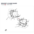 BRACKET, LH HAND GUARD product image
