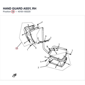 HAND GUARD ASSY, RH product image