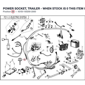 POWER SOCKET, TRAILER - WHEN STOCK IS 0 THIS ITEM IS NO LONGER AVAILABLE product image