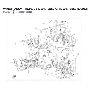 WINCH ASSY "USE BW17-0300" product image
