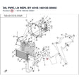 OIL PIPE, LH REPL BY 401B-180102-00002 product image