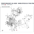 FRONT BRACKET, OIL HOSE - WHEN STOCK IS 0 THIS ITEM IS NO LONGER AVAILABLE product image