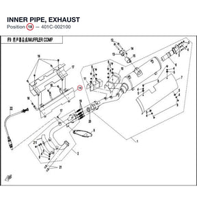 INNER PIPE, EXHAUST product image