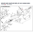 MOUNT ASSY, MUFFLER REPL BY 401C-020020-00001 product image