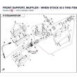 FRONT SUPPORT, MUFFLER - WHEN STOCK IS 0 THIS ITEM IS NO LONGER AVAILABLE product image