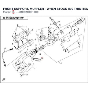 FRONT SUPPORT, MUFFLER - WHEN STOCK IS 0 THIS ITEM IS NO LONGER AVAILABLE product image