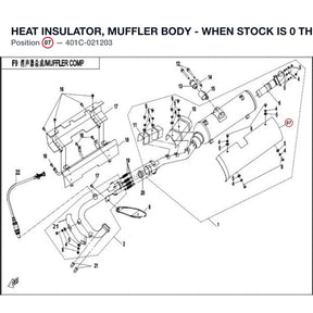 HEAT INSULATOR, MUFFLER BODY - WHEN STOCK IS 0 THIS ITEM IS NO LONGER AVAILABLE product image
