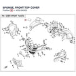 SPONGE, FRONT TOP COVER product image