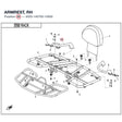 ARMREST, RH product image