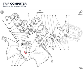 TRIP COMPUTER 40410051A diagram position