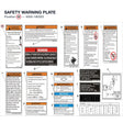 SAFETY WARNING PLATE product image