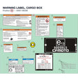 WARNING LABEL, CARGO BOX product image