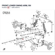 FRONT LOWER SWING ARM, RH product image