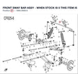 FRONT SWAY BAR ASSY - WHEN STOCK IS 0 THIS ITEM IS NO LONGER AVAILABLE product image