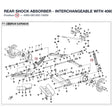REAR SHOCK ABSORBER - INTERCHANGEABLE WITH  4060-061500 product image