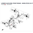 LOWER FLUID HOSE, FRONT BRAKE - WHEN STOCK IS 0 THIS ITEM IS NO LONGER AVAILABLE product image