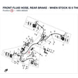 FRONT FLUID HOSE, REAR BRAKE - WHEN STOCK IS 0 THIS ITEM IS NO LONGER AVAILABLE product image
