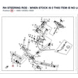 RH STEERING ROD - WHEN STOCK IS 0 THIS ITEM IS NO LONGER AVAILABLE product image