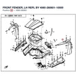 FRONT FENDER, LH REPL BY 4060-260601-10000 product image
