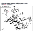 FRONT FENDER, LH REPL BY 4060-260601-10000 product image