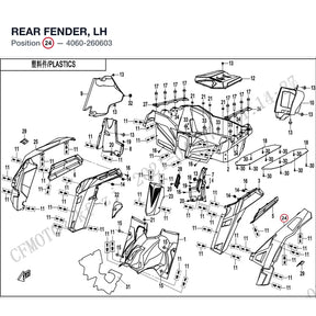 REAR FENDER, LH product image