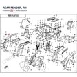 REAR FENDER, RH product image