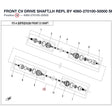 FRONT CV DRIVE SHAFT,LH REPL BY 4060-270100-50000 product image