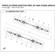 FRONT CV DRIVE SHAFT,RH REPL BY 4060-270200-50000 product image